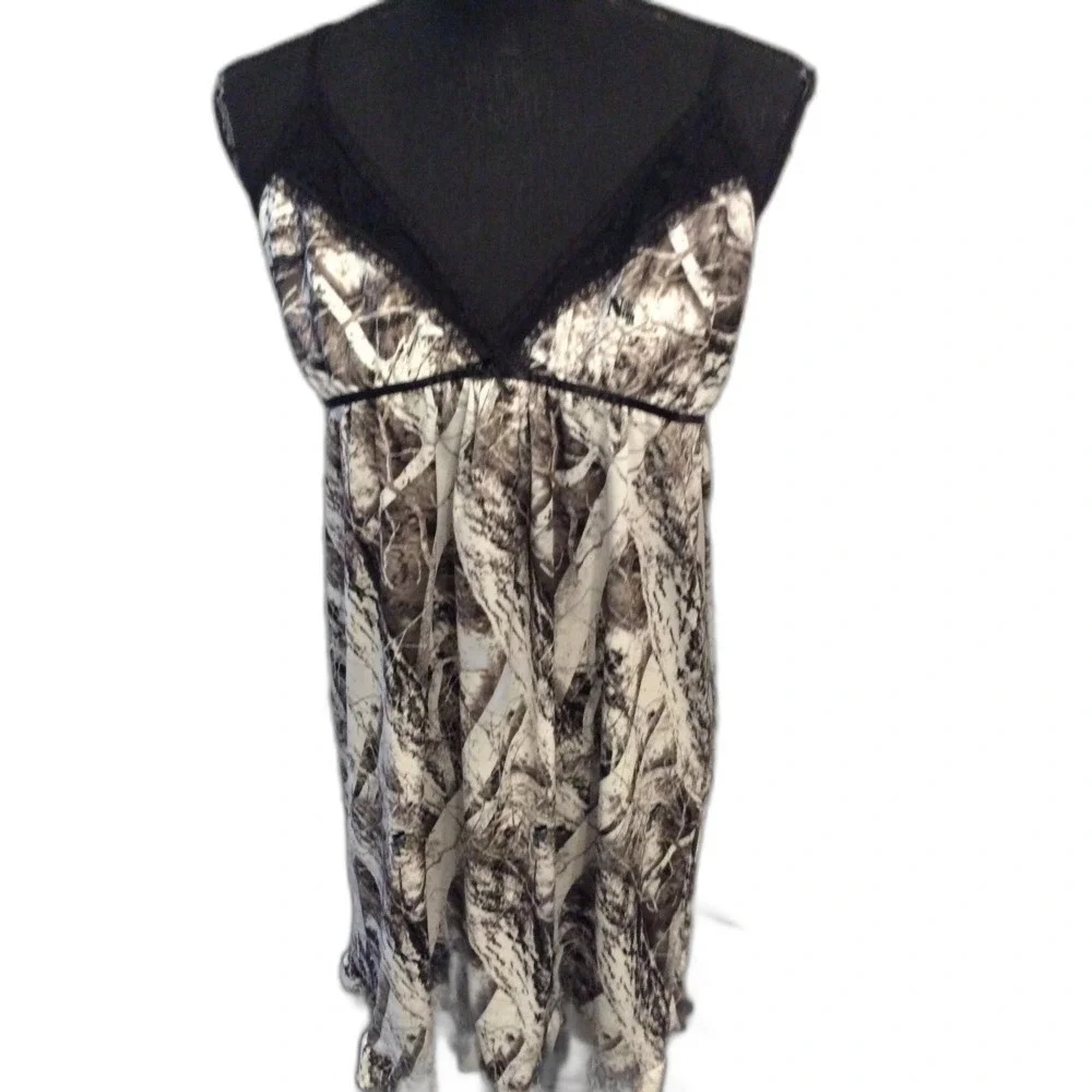 Naked North Snow Wilderness Camo Chemise Gown Nighty XL